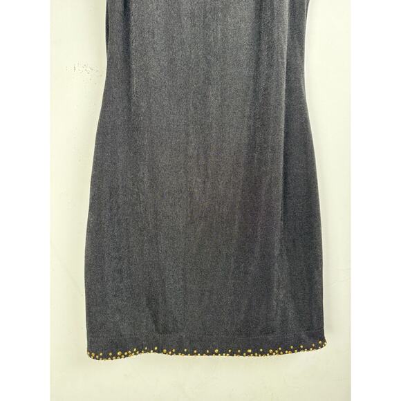 Cosmopolitan Dress the Population Bodycon Metallic Gold Glam Goth Party Dress - Picture 3 of 9